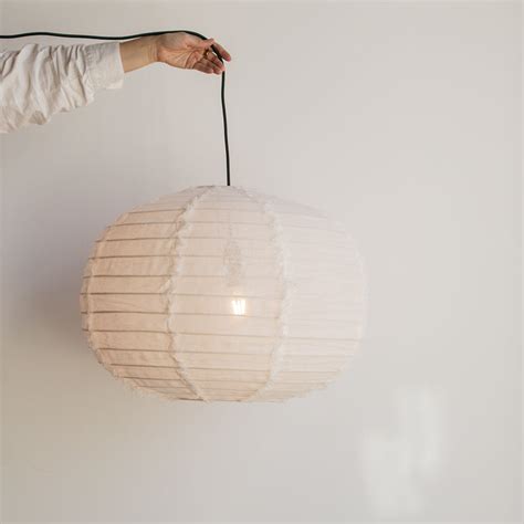 linen pendant shade.